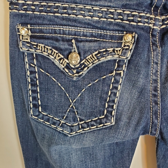 @Miss Me Womens Jeans Sz 28 Boot Stretch JE5180B3X - Picture 6 of 11